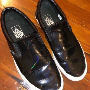 Patent Leather Slip On Vans